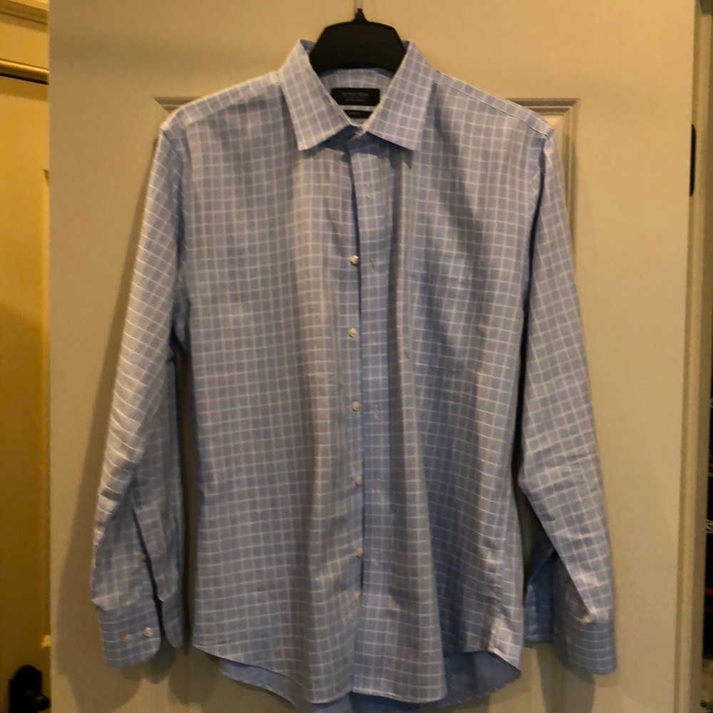 Nordstrom Men’s Shop 15.5 32/33 blue design